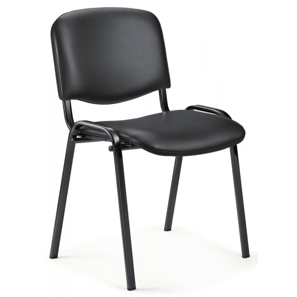 4251635605108 - Besucherstuhl ISO schwarz schwarz ohne Armlehnen 4-Fuß-Gestell 4251635605108 Deskin 4251635605108 - Besucherstuhl ISO schwarz schwarz ohne Armlehnen 4-Fuß-Gestell 4251635605108 Deskin