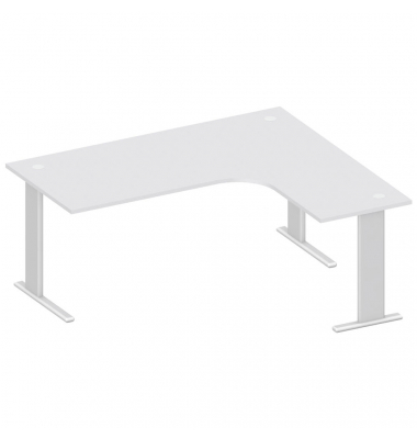 Schreibtisch Jumboform Basic M MULTI M, 74cm (H), 180x160cm (BxT), L-Form, lichtgrau / silber Schreibtisch Jumboform Basic M MULTI M, 74cm (H), 180x160cm (BxT), L-Form, lichtgrau / silber