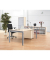 Schreibtisch Comfort MULTI M, manuell höhenverstellbar, 62-82cm (H), 160x80cm (BxT), rechteckig, ahorn / silber