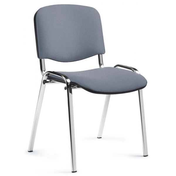 4251635605597 - Besucherstuhl ISO S hellgrau chrom ohne Armlehnen 4-Fuß-Gestell 4251635605597 Deskin 4251635605597 - Besucherstuhl ISO S hellgrau chrom ohne Armlehnen 4-Fuß-Gestell 4251635605597 Deskin