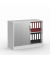 Rollladenschrank MULTI M 273408, abschlie&szlig;bar, 2 OH, lichtgrau, 100x80,5x42cm (BxHxT)
