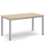 Besprechungstisch 259690, 72cm (H), 140x70cm (BxT), 6 Personen, rechteckig, ahorn / silber