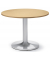 Konferenztisch MODUL, 73,5cm (H), 100x100cm (BxT), 5 Personen, rund, buche / silber
