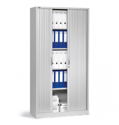 Rollladenschrank BASE L 247731, abschlie&szlig;bar, 5 OH, lichtgrau, 100x195x42cm (BxHxT)