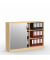 Rollladenschrank MULTI M 273421, abschlie&szlig;bar, 2x3 OH, buche, 160x114,5x42cm (BxHxT)