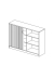 Rollladenschrank MULTI M 273421, abschlie&szlig;bar, 2x3 OH, buche, 160x114,5x42cm (BxHxT)
