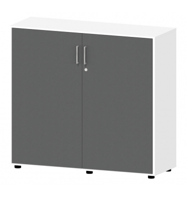 Aktenschrank EVO 275225, abschlie&szlig;bar, 2x3 OH, anthrazit/wei&szlig;, 120x112,5x42cm (BxHxT)