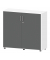 Aktenschrank EVO 275225, abschlie&szlig;bar, 2x3 OH, anthrazit/wei&szlig;, 120x112,5x42cm (BxHxT)