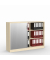 Rollladenschrank MULTI M 273422, abschlie&szlig;bar, 2x3 OH, ahorn/graphit, 160x114,5x42cm (BxHxT)