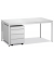 Schreibtisch-Büromöbel-Set BASE L 274080, 72cm (H), 120x80cm (BxT), rechteckig, lichtgrau / lichtgrau
