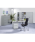 Schreibtisch-Büromöbel-Set BASE L 274080, 72cm (H), 120x80cm (BxT), rechteckig, lichtgrau / lichtgrau