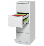 H&auml;ngeregistraturschrank 208024 Base L, lichtgrau, 4 Schubladen, 1-bahnig