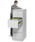 H&auml;ngeregistraturschrank 208024 Base L, lichtgrau, 4 Schubladen, 1-bahnig