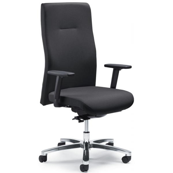4251635607515 - Bürodrehstuhl BIG STAR 20 anthrazit   silber mit Armlehnen bis 150kg ohne Kopfstütze 4251635607515 Deskin
