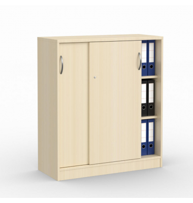 Schiebet&uuml;renschrank MULTI M 273438, abschlie&szlig;bar, 2x2 OH, ahorn, 100x114,5x42cm (BxHxT)