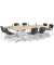 Klapptisch 250697, 73cm (H), 140x70cm (BxT), rechteckig, ahorn / chrom