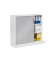 Rollladenschrank MULTI M 258510, abschlie&szlig;bar, 2x3 OH, wei&szlig;/alusilber, 120x114,5x42cm (BxHxT)