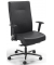 Bürodrehstuhl CONTROL 24, schwarz / silber, mit Armlehnen, bis 200kg, ohne Kopfstütze