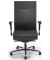 Bürodrehstuhl CONTROL 24, schwarz / silber, mit Armlehnen, bis 200kg, ohne Kopfstütze