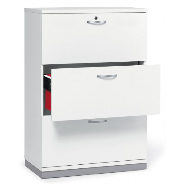 Deskin Hängeregistraturschrank 268340 MULTI M pro, weiß, 3 Schubladen, 2-bahnig 4251635608130 Deskin