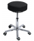 Hocker 260274, schwarz, mit Rollen, höhenverstellbar, bis 120kg