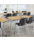 Klapptisch MODUL, 140x80cm (BxT), 72cm (H), Holz, rechteckig, buche / silber