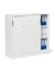 Schiebet&uuml;renschrank MULTI M 258508, abschlie&szlig;bar, 2x3 OH, wei&szlig;, 120x114,5x42cm (BxHxT)