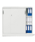 Schiebet&uuml;renschrank MULTI M 258508, abschlie&szlig;bar, 2x3 OH, wei&szlig;, 120x114,5x42cm (BxHxT)