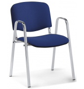 Besucherstuhl ISO S mit Armlehnen