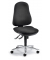 Bürodrehstuhl COMFORT I, anthrazit / chrom, bis 110kg, ohne Kopfstütze
