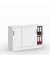 Schiebet&uuml;renschrank MULTI M 258504, abschlie&szlig;bar, 2x2 OH, wei&szlig;, 120x80,5x42cm (BxHxT)