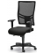 Bürodrehstuhl COMFORT R NET BIG, schwarz/anthrazit / schwarz, mit Armlehnen, bis 110kg, ohne Kopfstütze