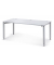 Schreibtisch CONCEPT LINE, manuell höhenverstellbar, 68-82cm (H), 180x80cm (BxT), rechteckig, lichtgrau / silber