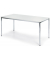 Besprechungstisch Deskin-Line, 72cm (H), 160x80cm (BxT), 6 Personen, rechteckig, wei&szlig; / chrom