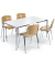 Besprechungstisch 278872, 72cm (H), 160x80cm (BxT), 6 Personen, rechteckig, weiß / chrom