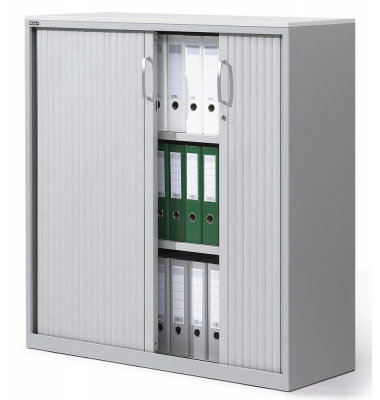 Rollladenschrank CONCEPT LINE 249317, abschlie&szlig;bar, 3 OH, alusilber/lichtgrau, 120x116x42cm (BxHxT)