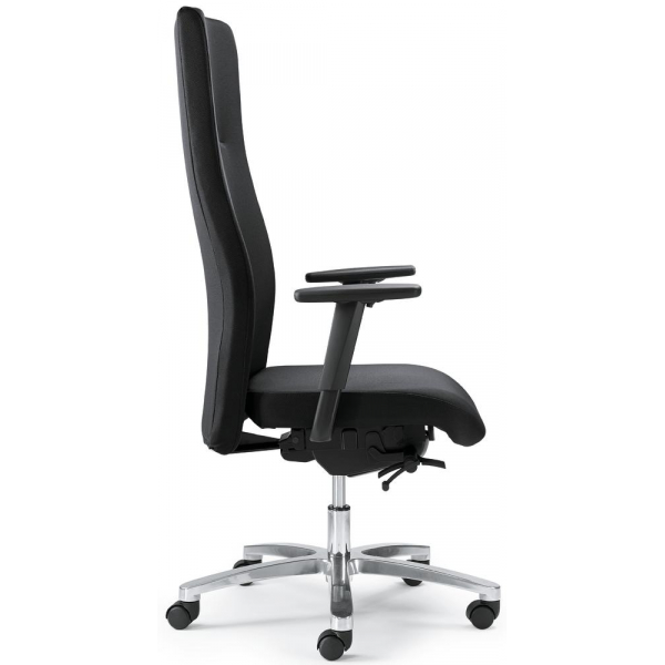 4251635609618 - Bürodrehstuhl BIG STAR 30 schwarz   silber mit Armlehnen bis 150kg ohne Kopfstütze 4251635609618 Deskin