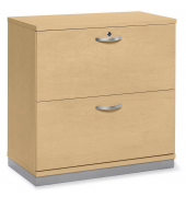 H&auml;ngeregistraturschrank 268342 MULTI M pro, buche, 2 Schubladen, 2-bahnig