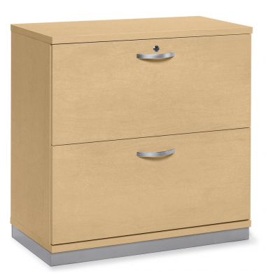 H&auml;ngeregistraturschrank 268342 MULTI M pro, buche, 2 Schubladen, 2-bahnig