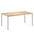 Besprechungstisch 221498, 72cm (H), 180x80cm (BxT), 8 Personen, rechteckig, buche / silber