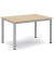 Besprechungstisch 259687, 72cm (H), 120x80cm (BxT), 6 Personen, rechteckig, ahorn / silber