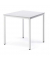 Besprechungstisch 221482, 72cm (H), 80x80cm (BxT), 4 Personen, quadratisch, lichtgrau / silber