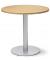 Konferenztisch 275537, 73,5cm (H), 80x80cm (BxT), 4 Personen, rund, buche / alusilber