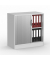 Rollladenschrank MULTI M 272043, abschlie&szlig;bar, 2 OH, lichtgrau/alusilber, 80x80,5x42cm (BxHxT)