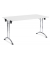 Klapptisch 250702, 73cm (H), 160x70cm (BxT), rechteckig, weiß / chrom