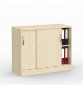 Schiebet&uuml;renschrank MULTI M 273430, abschlie&szlig;bar, 2x2 OH, ahorn, 100x80,5x42cm (BxHxT)