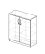 Aktenschrank MULTI M 273396, abschlie&szlig;bar, 2x3 OH, lichtgrau, 100x114,5x42cm (BxHxT)