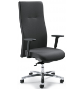 Bürodrehstuhl BIG STAR 30, anthrazit / silber, mit Armlehnen, bis 150kg, ohne Kopfstütze