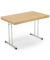 Klapptisch, 120x70cm (BxT), 73,8cm (H), Holz, rechteckig, buche / chrom