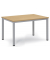 Besprechungstisch 259686, 72cm (H), 120x80cm (BxT), 6 Personen, rechteckig, buche / silber
